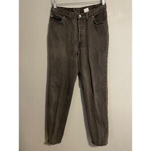 Vintage Levis 501 XX Jeans Juniors 13 Black Denim Button Fly Tapered Leg 90s